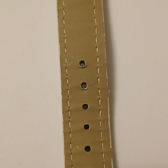 Gaiety Women's Rose Gold Tone Accent White Band Analog Display Fashion Watch - Picture 12 of 16